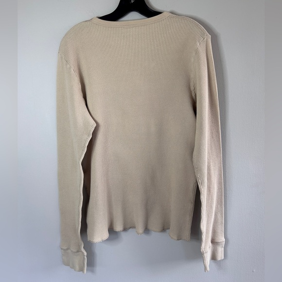 Y2K HOLLISTER Surf Graphic Waffle Knit Long Sleeve Shirt Skater Coastal Men’s M - Picture 9 of 10